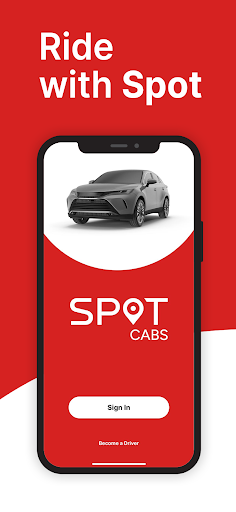 Android application Spot Cabs screenshort