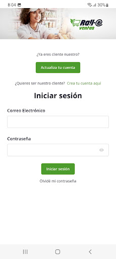 Android application Rall-e Ventas 2.0 screenshort