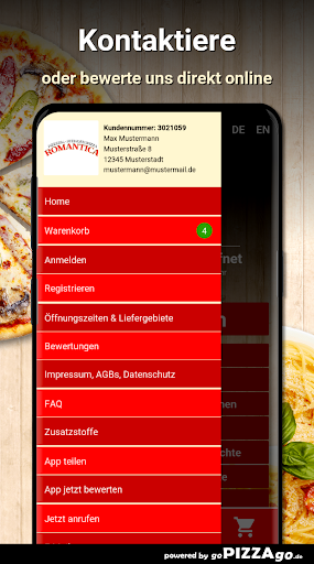 Pizzeria Romantica Hagen Screen 3