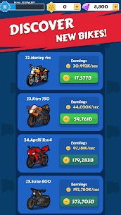 Merge Bike game Idle Tycoon v1.2.41 Mod Apk (Unlimited Money/Gems) Free For Android 3