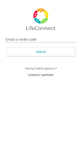 Android application LifeConnect screenshort