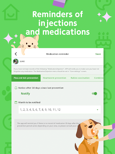 Screenshot of uchiccolog : Pets Scheduler