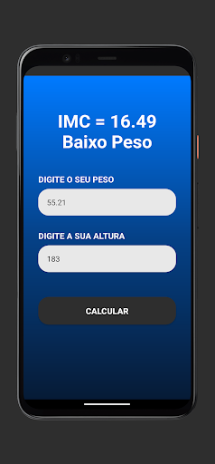 Calculadora IMC Seu Peso Ideal Screen 3
