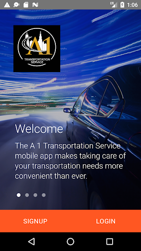 Android application A 1 Transportation Service screenshort