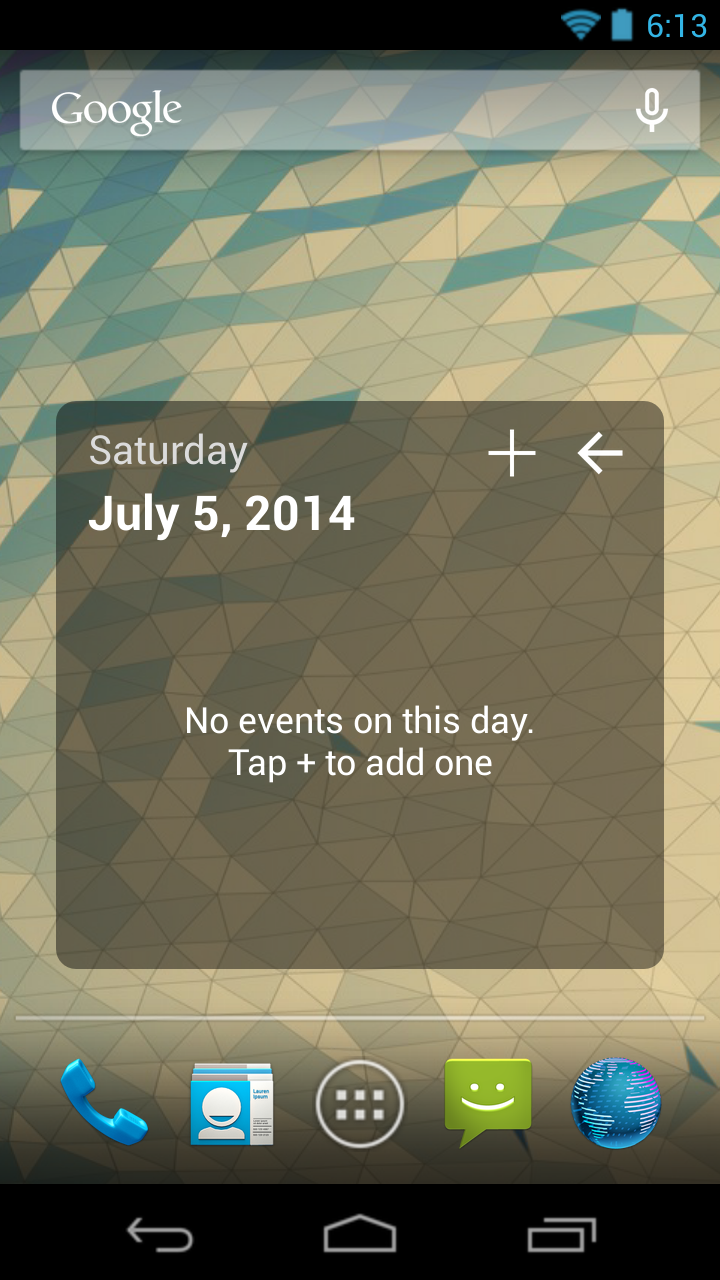Android application MCW Calendar Events screenshort