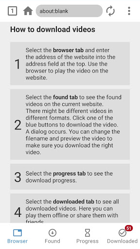 Android application Video Downloader Ultimate screenshort