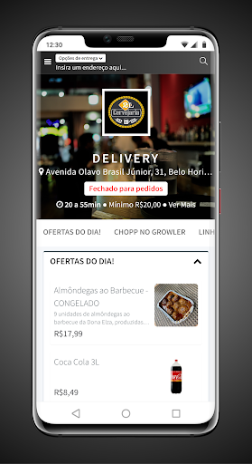 Android application Cervejaria 2l screenshort