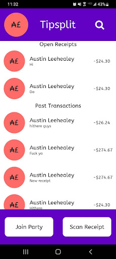 Android application Tipsplit - Checks Split Easy screenshort