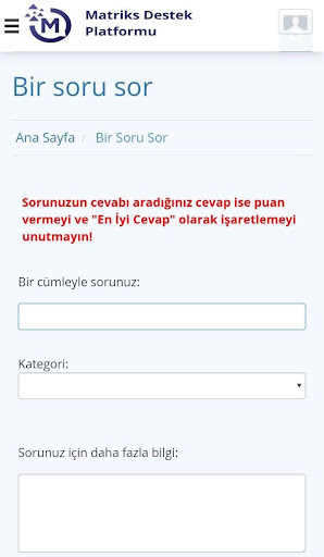 Matriks Destek Platformu Screen 3