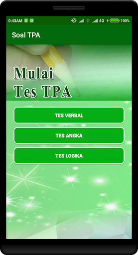 Tes Potensi Akademik (TPA) Screen 2