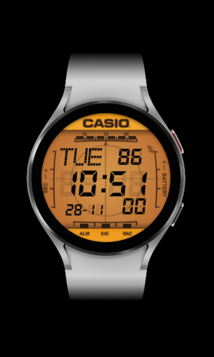 Casio Orange Watch Face z90