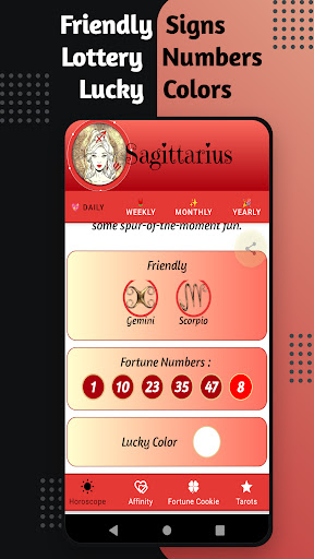 Sagittarius Horoscope 2024 Screenshot