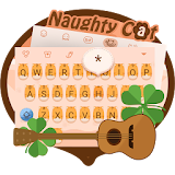 Naughty Cat Theme&Emoji Keyboard icon
