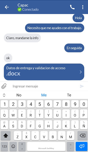 Android application Conectados screenshort