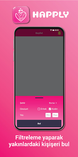Happly - Flört Tanışma Sohbet Screenshot 3 - AppWisp.com