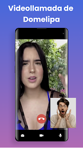 Captura de Pantalla 2 Videollamada falsa de Domelipa android