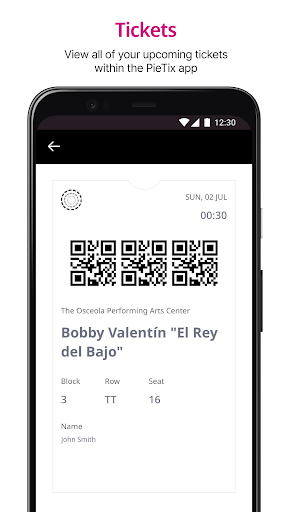 Android application PieTix screenshort