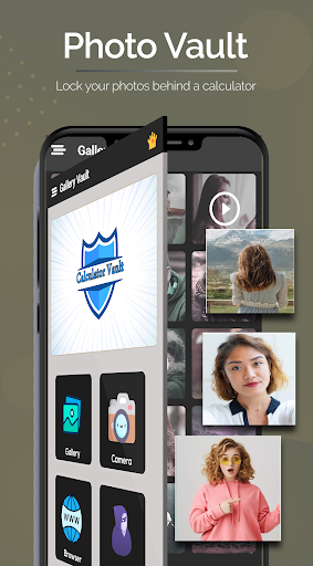 Android application Calculator: Photo, Video Vaut screenshort