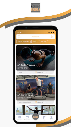 Android application CENTRE PALMER screenshort