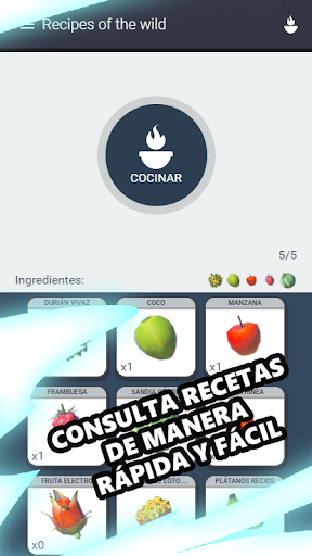 Android application Recipes of the Wild screenshort