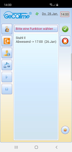 GeCOTime BDE Screen 2