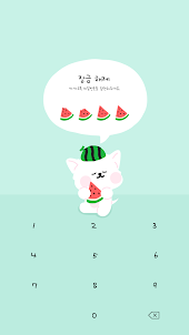 카카오톡 테마 - 달콩_여름 수박 민트