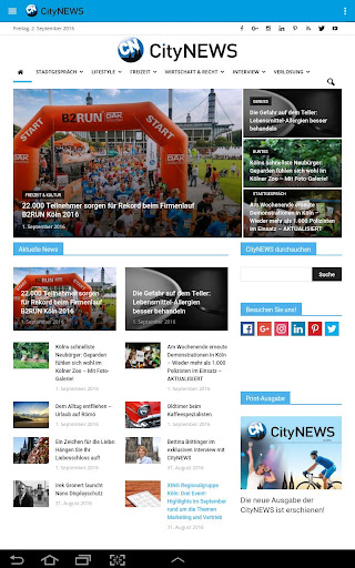 CityNEWS – Das Stadtmagazin fü Screen 3