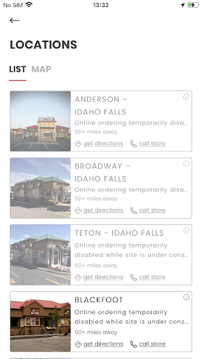 Screenshot of Java Espress Beverage Company