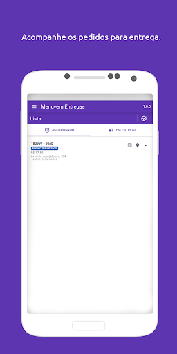 Android application Menuvem Entregas screenshort