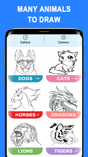 AR Drawing App Trace Animals