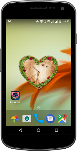 Rose Clock Live Wallpaper Screen 3