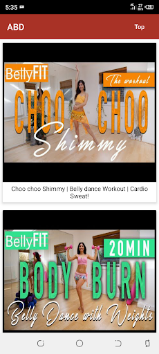 Android application Amazing Belly Dance screenshort