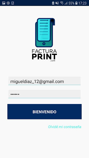 Android application FacturaPrint screenshort