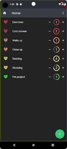 Habit Gems Screen 2