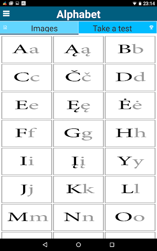 Screenshot of Learn Lithuanian  50 languages