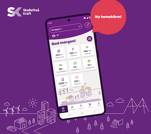 Android application Skellefteå Kraft screenshort