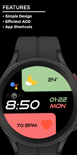Nighty Digital 25 - watch face Screen 2