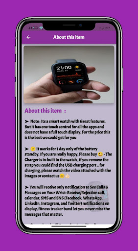Android application d20 fitpro smart watch Guide screenshort