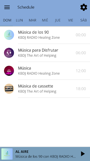 KBDJ Radio Healing Zone Screen 2
