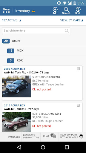 Android application Autofunds - Car Dealer DMS screenshort