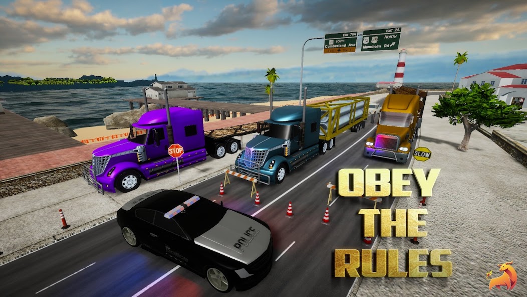 Euro Truck Simulator Game 7 APK + Mod (Unlimited money) for Android