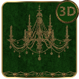 Ikonas attēls “Green Gold Chandelier 3D Next ”