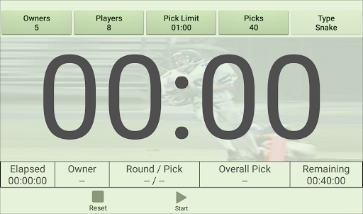 J42 Fantasy Draft Clock Screen 2