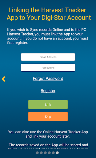 Digi-Star Harvest Tracker Screen 2
