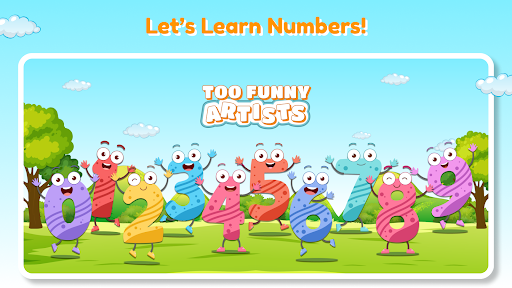 Android application Learning Numbers screenshort