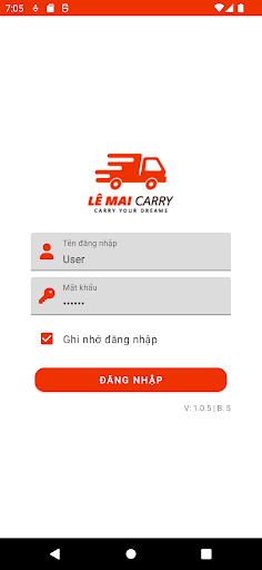 Android application Lê Mai Carry screenshort
