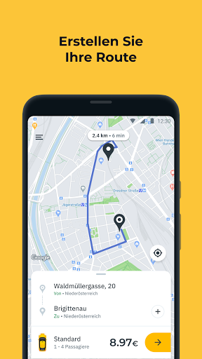 Android application Leiwand Taxi screenshort