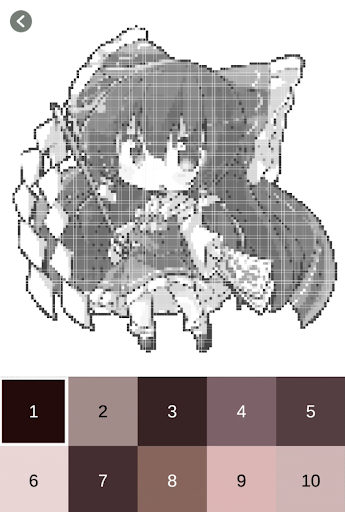 【東方】東方塗絵 ～ Touhou Pixel Art Color By Number