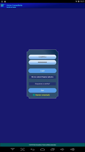 Android application VicAgente screenshort