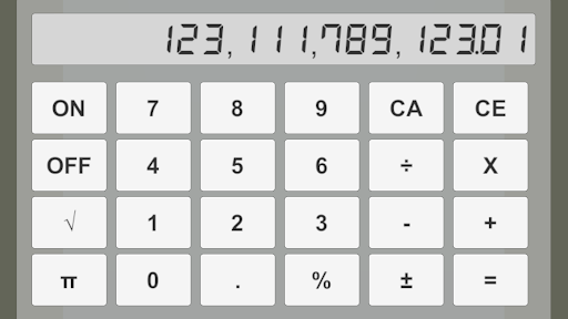Android application CalculadoraGenerica screenshort
